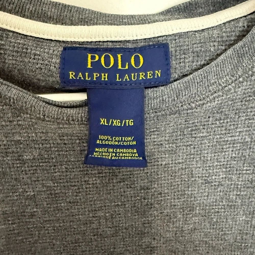 Polo by Ralph Lauren Heather Gray Crewneck men’s XL 100% Cotton